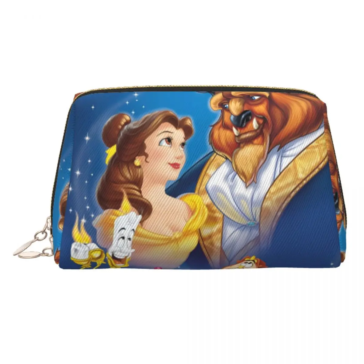 

Custom Cute Belle Beauty And The Beast Travel Toiletry Bag for Women Comic Makeup Cosmetic Organizer Beauty Storage Dopp Kit