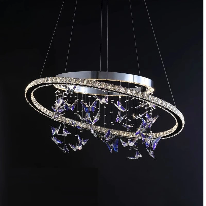 

Living room chandelier post-modern light luxury high-end crystal creative atmosphere designer
