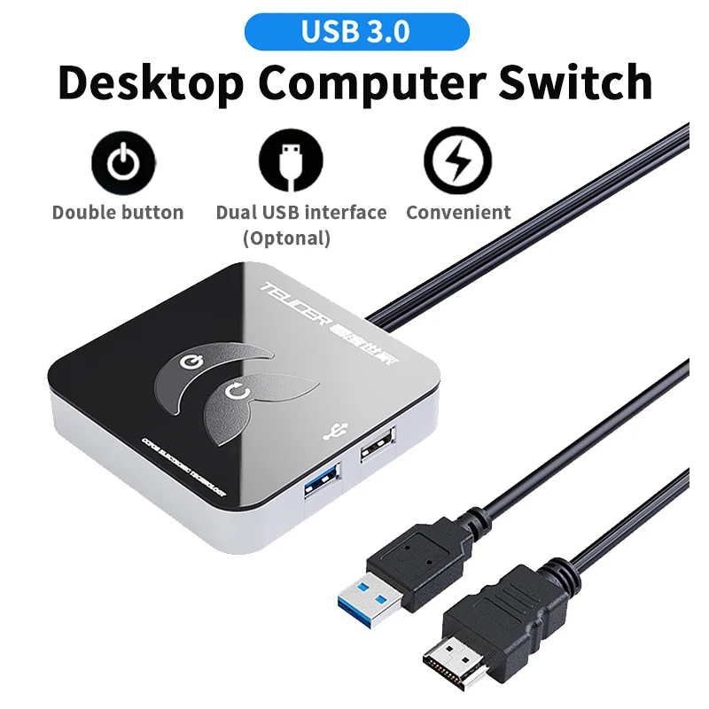 KG-03 PC Host Start Restart Button Switch + USB3.0/2.0 5Gbps Computer Desktop External Power Supply Switch + Extension Cord