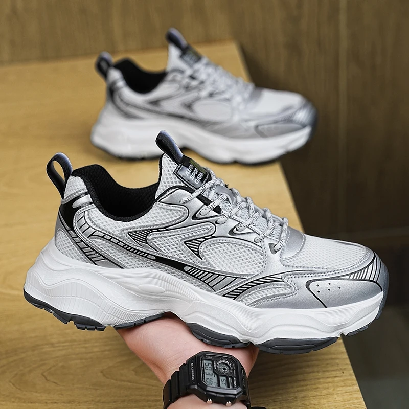 

2025New Comfortable Casual Spring Summer Live Streaming Hot-Selling Dad Shoes High-Men's Shoes High-Quality Men's Sports Shoes