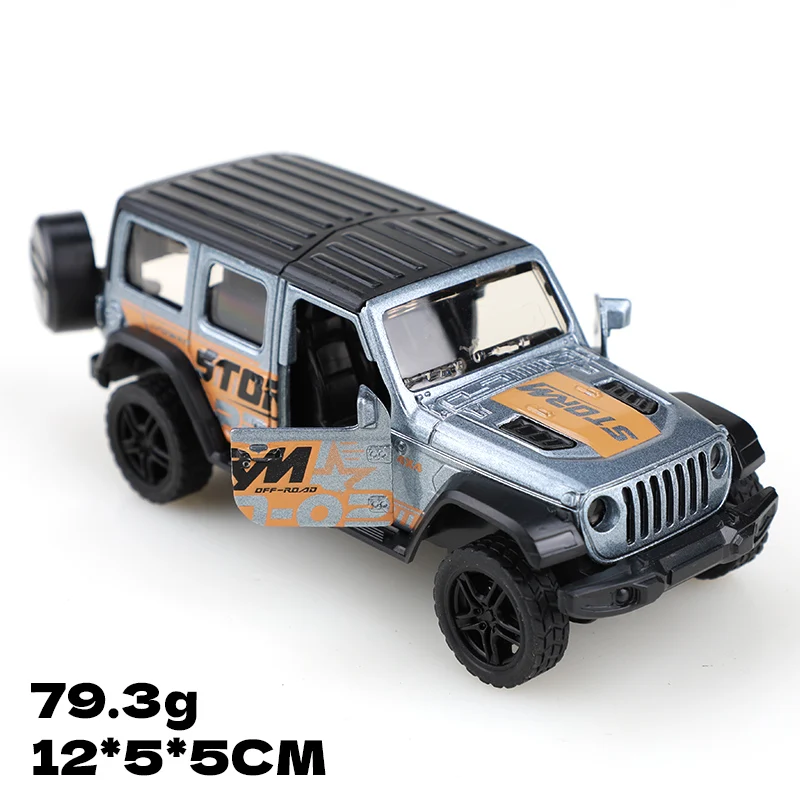 (포장됨) 1:36 스케일 3도어 클래식 풀백 다이캐스트 모델카, 시뮬레이션 오프로드 차량, 어린이 장난감, 자동차 장식품