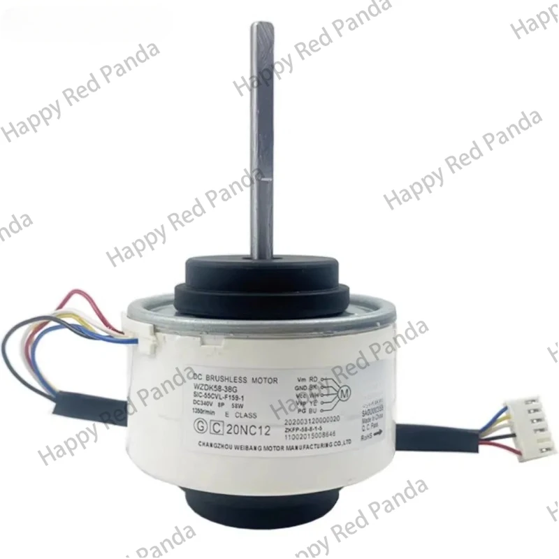 New DC Fan Motor WZDK58-38G For Air Conditioner Indoor Unit DC310V 58W 1350r/min SIC-55CVL-F159-1 Conditioning Parts