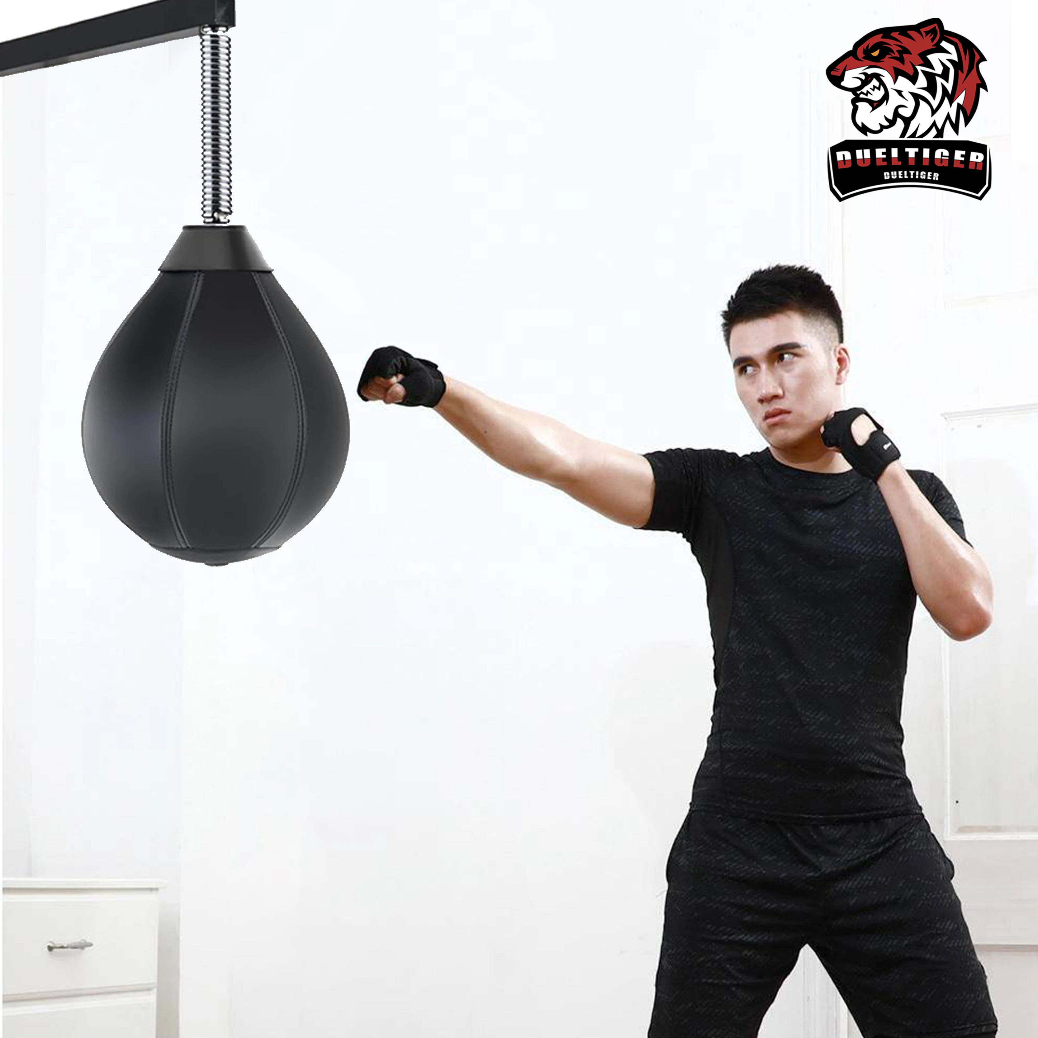 New Boxing Speed Ball Strong Double Suction Cup Base Fitness Boxing Inflate Pear Ball Reflex Speed Training Bag No Punching