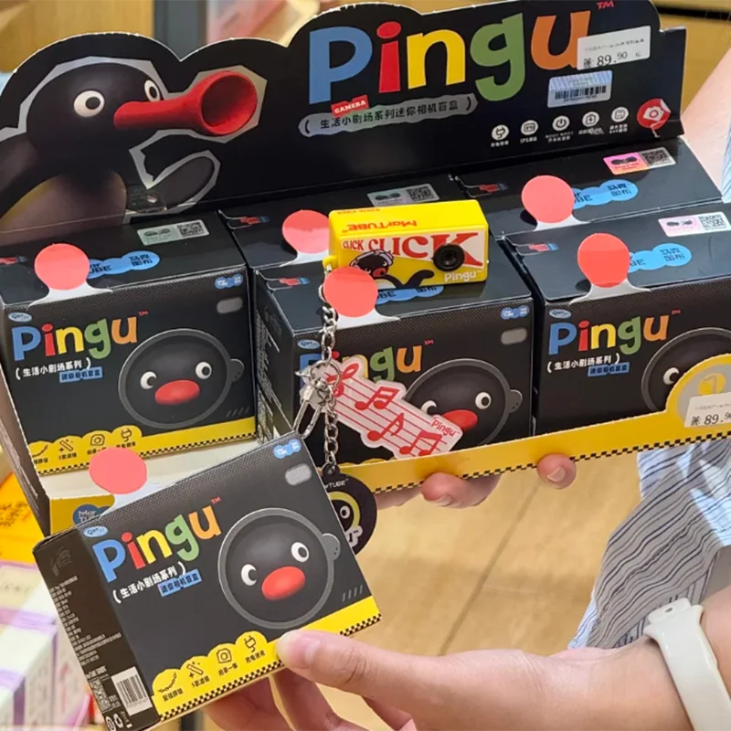 New Martube Pingu Penguin Cute Mini Ccd Camera Blind Box Mystery Box Keychain Pendant Birthday Gift Graduation Gift For Women view 2