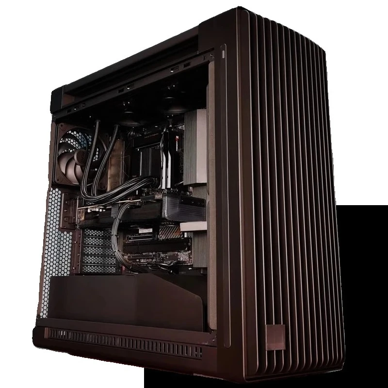 

Pure black matte 9950x3d 9800x3d 285k desktop DIY computer cardless host machine