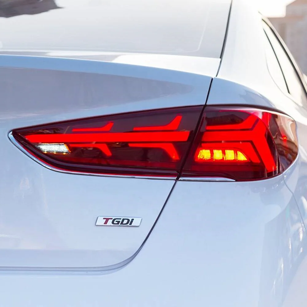 HCmotion Factory's New 7th Gen Sequential DRL LED Rear Tail Lights 2018 2019 for yundai Sonata 9 Back Tail Lamp