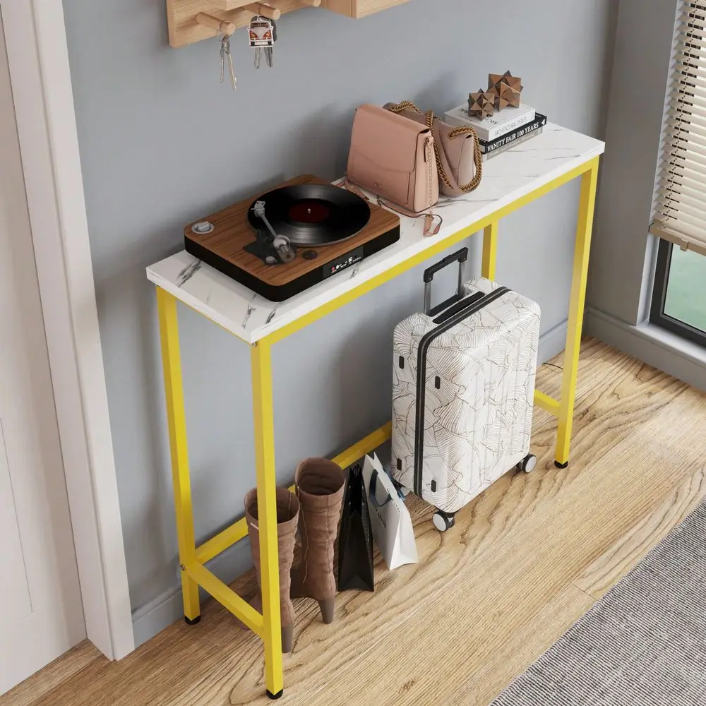 

Console Table Small Entryway Table Thin Sofa Side Display Table For Hallway Bedroom Living Room