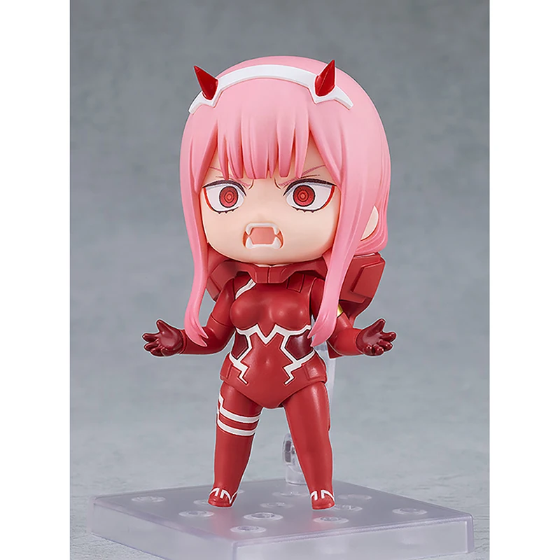 Em estoque GSC Nendoroid No.2408 Zero Two: Terno piloto Ver. (DARLING in the FRANXX) Brinquedos modelo de coleção de bonecos de ação agradáveis de 100 mm