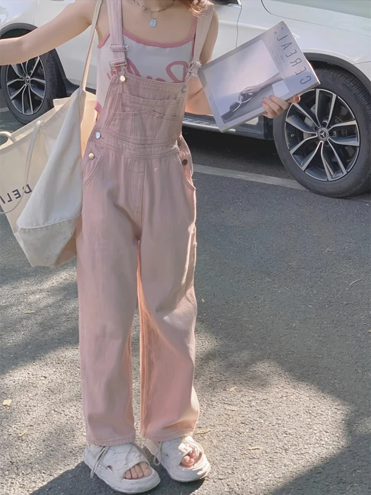 الوردي الدنيم واسعة الساق الجينز المرأة الصيف رقيقة عالية الخصر السراويل الطويلة طالب لطيف التخسيس عارضة الجينز الصيف Faionable #1