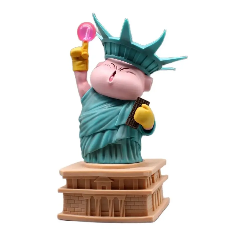 Dragon Ball Anime Modelo Decoração de Ornamento, Super Majin Buu COS Estátua da Liberdade, 8 "Figura Animação, Ornamento