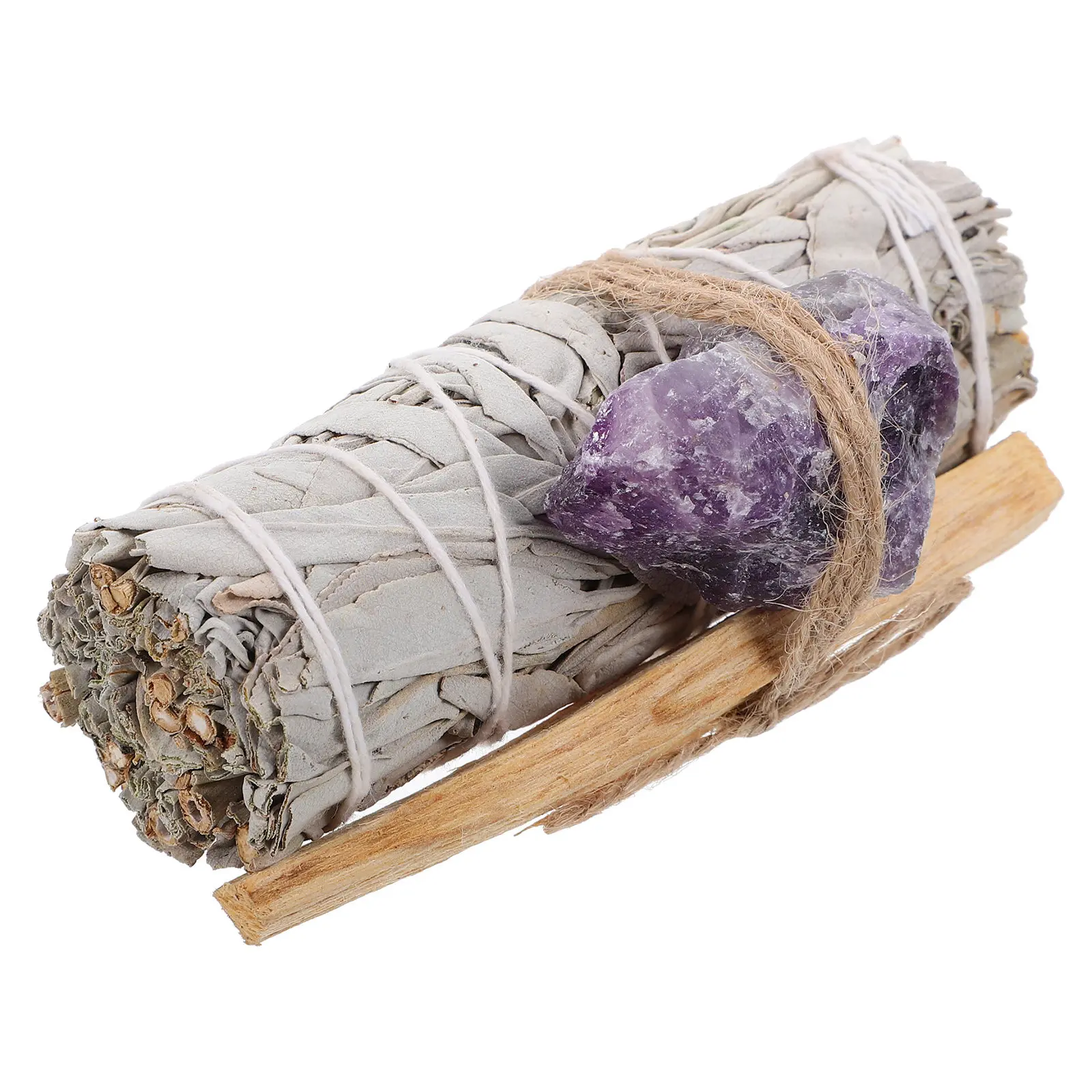 1 Set Natural Sage Smudge Bundle For Indoor Purify Grass Aromatherapy Burning Sticks Meditation Relaxation Home Cleansing Ritual