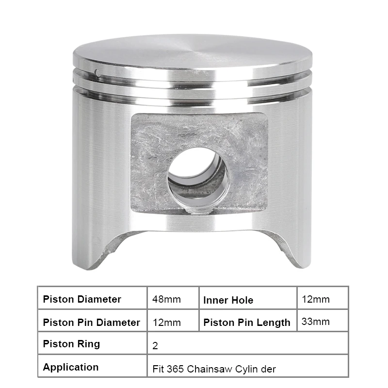 XCAN 48mm Piston Ring Kit With 2 Rings For Husqvarna 365 365XP 365 Special 365 EPA Chainsaw Spare Parts