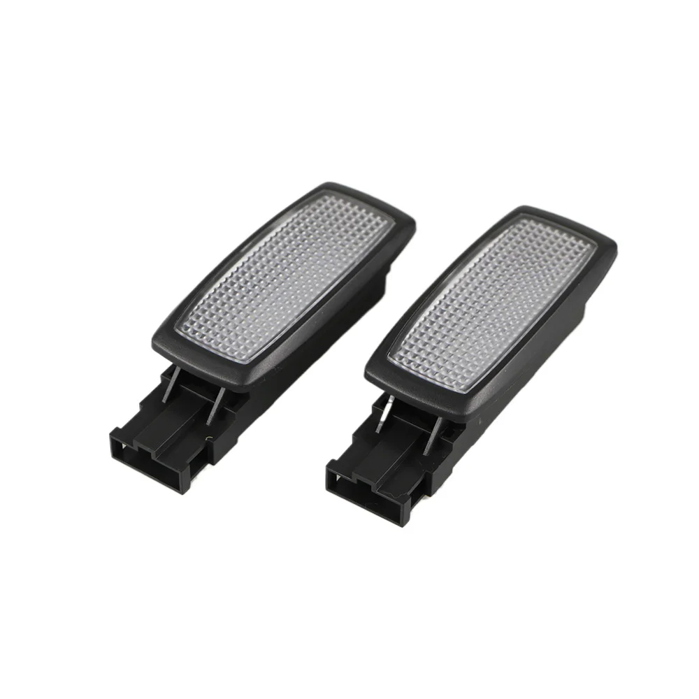 2Pcs Black Led Sun Visor Reading Light Dome Makeup Mirror Lights For VW Passat B7 Tiguan Superb Tharu 56D947109 56D 947 109