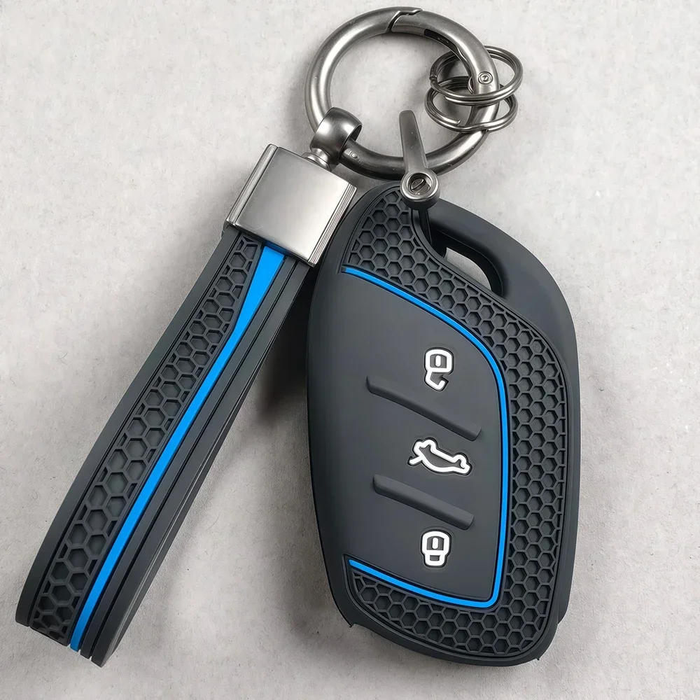 Silikon-Autoschlüsselhülle für MG ZS HS 2026 2025 MG6 MG4 MG5 MG3 MG7 Roewe RX3 RX8 ERX5 RX5 I6 I5 Zubehör – Detail 8