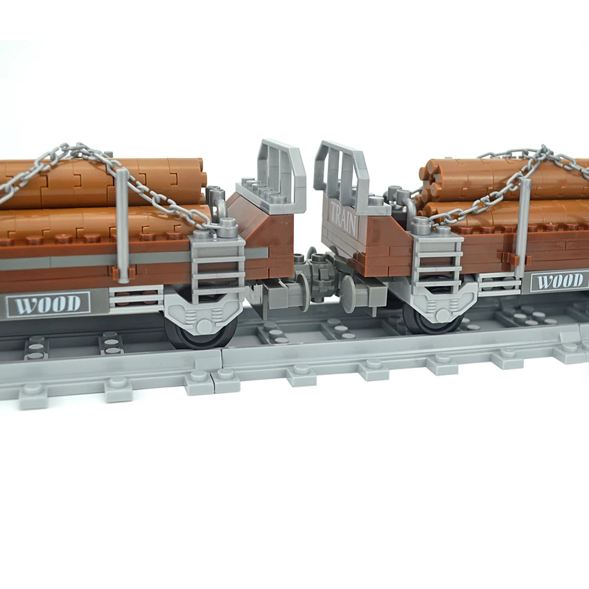 Pociąg magnetyczny Miasto Zaawansowane technologicznie cegły Kabina Wózek 021 Model 3D Zestaw klocków Pojazdy kontenerowe Tor Chłopiec Zabawka dla dzieci Prezenty