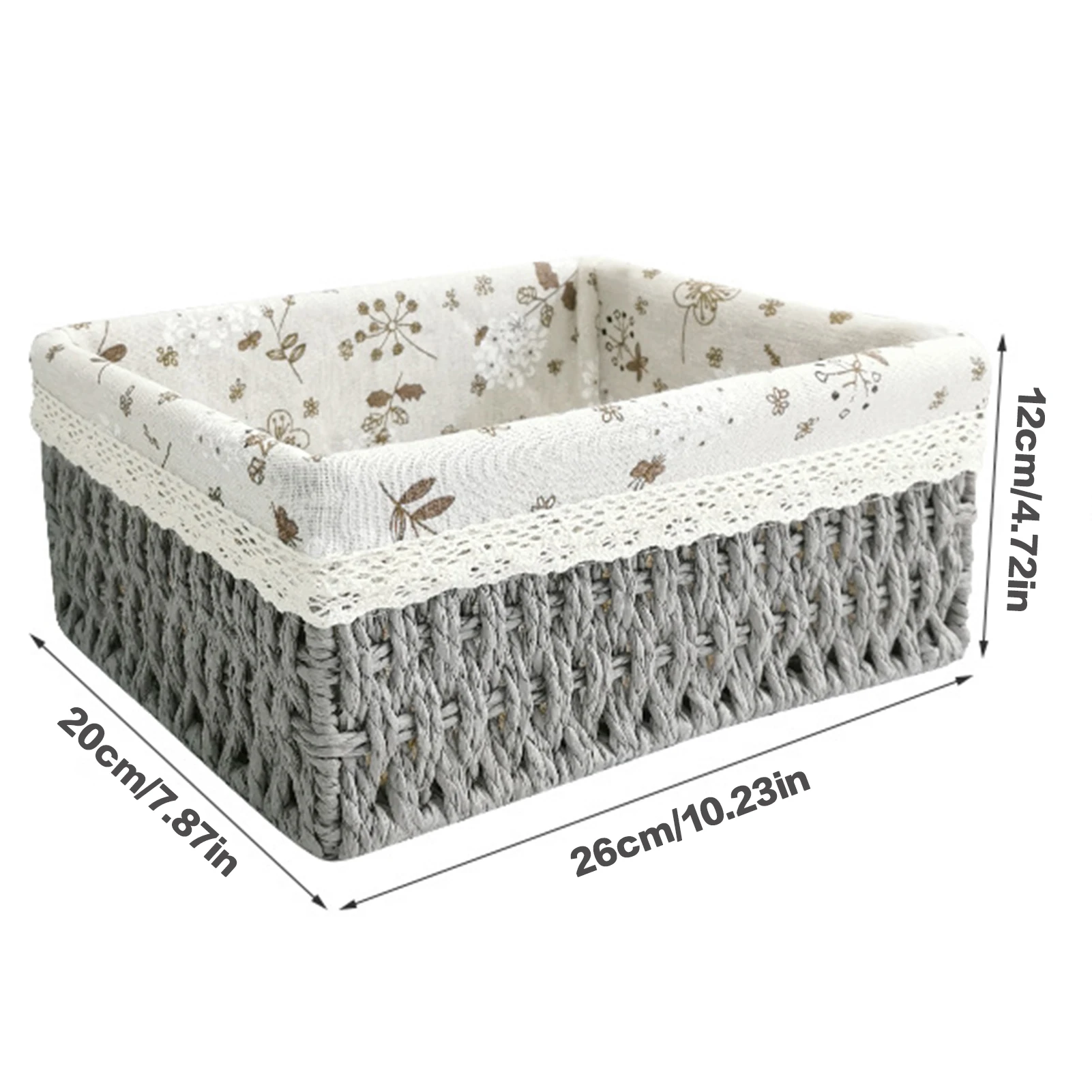 Caixa De Armazenamento De Palha Handwoven com Controle Remoto, Cesta De Vime, Frutas, Pão, Lanches Caixas, Organizador De Maquiagem, Recipiente De Armazenamento De Cozinha