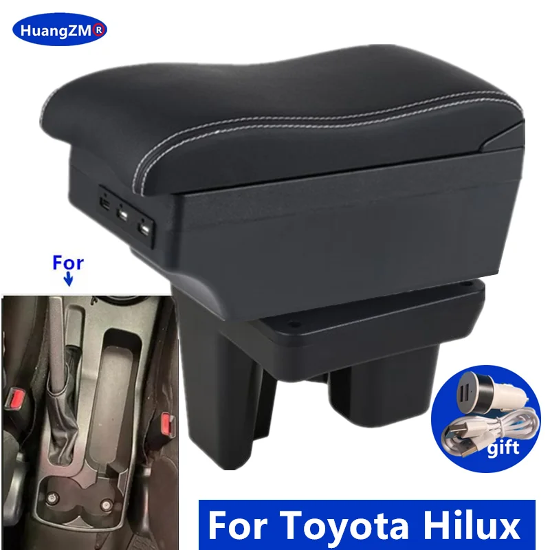 Für Toyota Hilux Armlehne box Zentrum Lagerung box Innen Gewidmet Retrofit Auto Zubehör