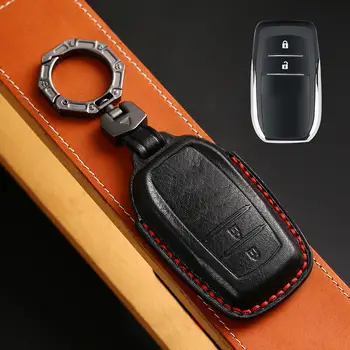 Kožené pouzdro na klíče od auta, příslušenství pro hybridní vozidla TOYOTA Sienna RAV4 VENZA Mirai Alphard PREVIA Voxy 10 nejlepší prodej Kryt klíče Toyota Hybrid - №4