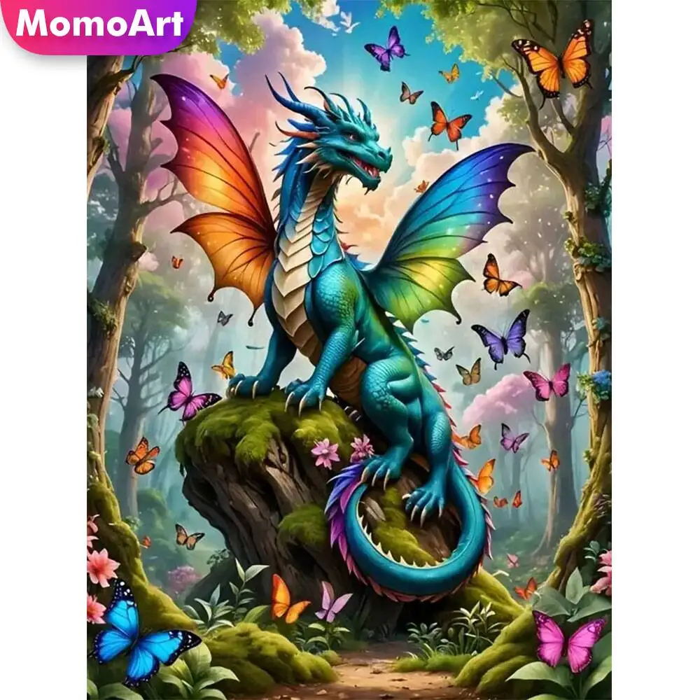 Momoart Katze Diamant Malerei Tier bunte Diamant Mosaik Bild Strass Mond Wand Dekor
