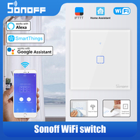 Sonoff TX Series T0 WiFi Smart Switches 1/2/3Gang Touch Wall Switch Smart Home Alexa Google Alice Ewelink App Remote Control