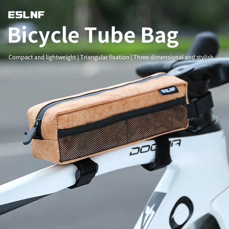 

Bicycle Front Beam Bag & Top Tube Bag Set - Head Tube Phone Pouch Included - Mountain & Road Bike Cycling Accessories Pack