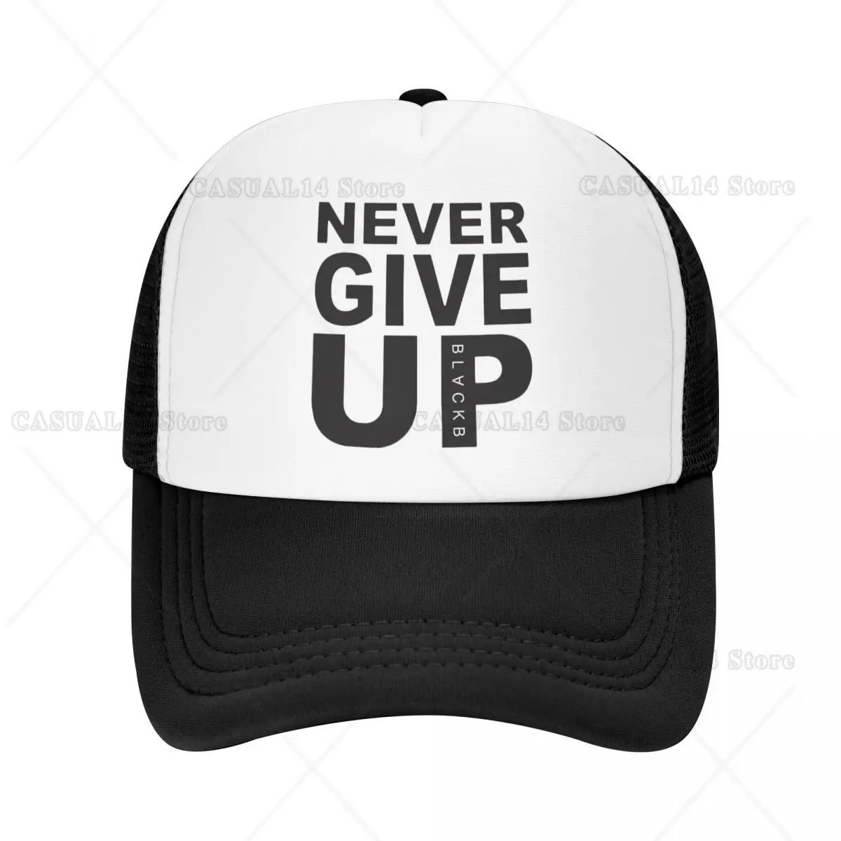 

Never Give Up Trucker Hat Men Women Personalized Adjustable Adult You'll Never Walk Alone Baseball Cap Hip Hop Snapback Caps