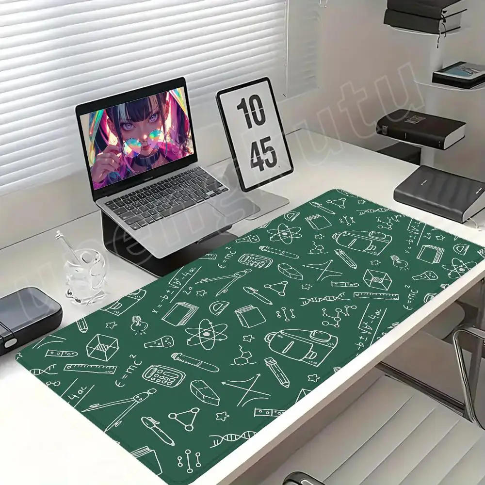 Science Lab Chalkboard Mouse Pad Desk Pad Mouse Mat Game XXL 900x400 Mouse pad Anti-Slip Rubber Base Extended Keyboard Pad