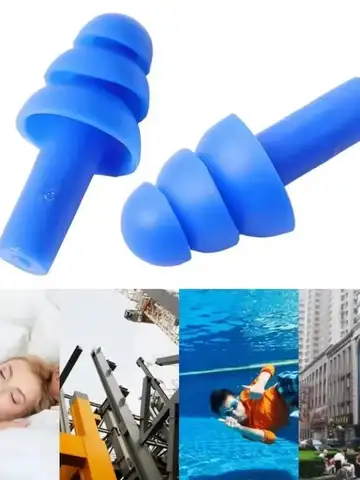 25 paires de bouchons d'oreille anti-bruit réutilisables en silicone pour dormir, imperméables pour la natation en été, avec boîte