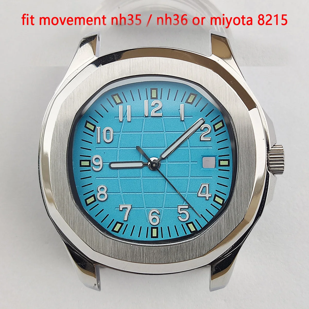 NH35เคสนาฬิกา nh35ขนาด41มม. ตัวเรือนสแตนเลสสตีลหน้าปัด nh36 Miyota8215 nh35ชิ้นส่วนนาฬิกาเคลื่อนไหว