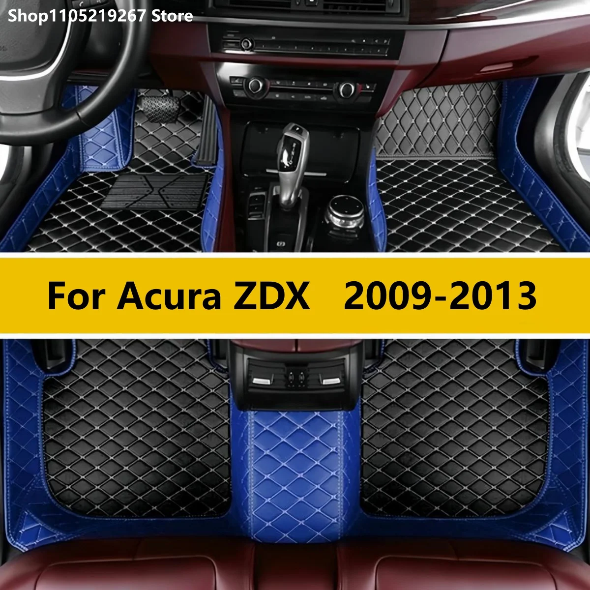 

Коврики для Acura ZDX YB1 2009 2010 2011 2012 2013, водонепроницаемые защитные накладки, кожаный автомобильный коврик, напольный коврик Tapis Voiture