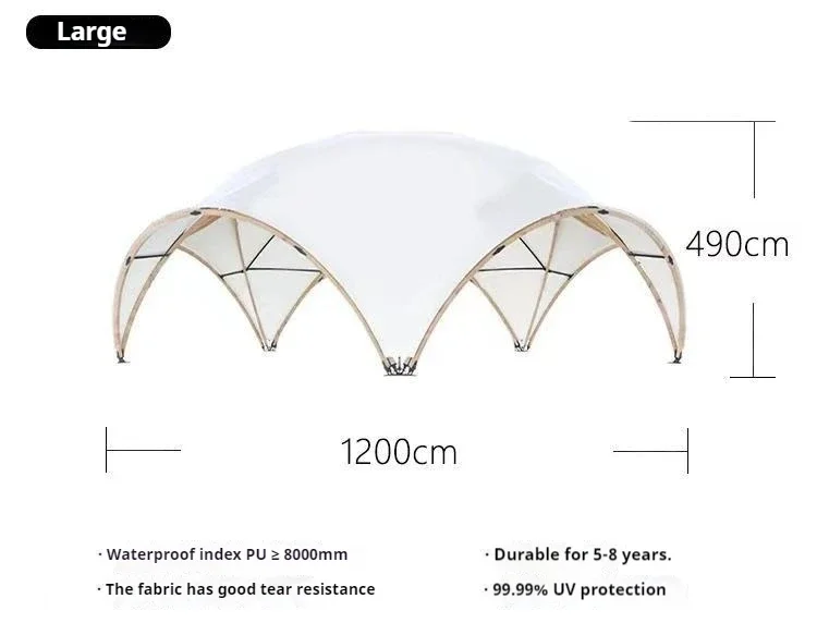 Large canopy exhibition tent sunshade, rainproof and sunblock outdoor camping tent