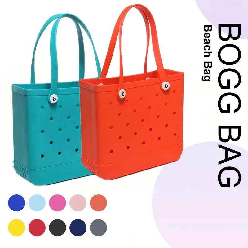 

Bogg Bag Large Size Summer Beach Bag Fashion EVA Rubber Waterproof Storage Basket for Men/Wowen Travel Picnic Handbag Tote Bags