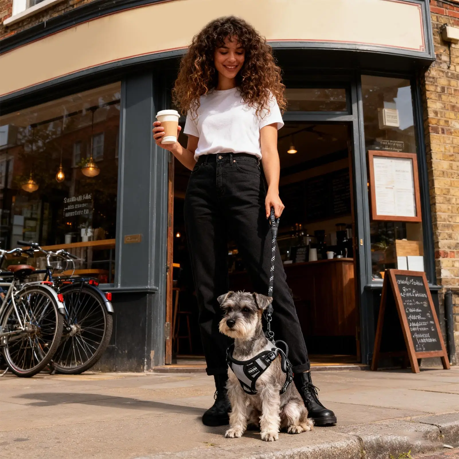 

Большая шлейка для собак, светоотражающие принадлежности для тяги для щенков, шлейка для прогулок для щенков, для пеших прогулок, бега, тренировок, бега, автомобиля, путешествий, ежедневного использования