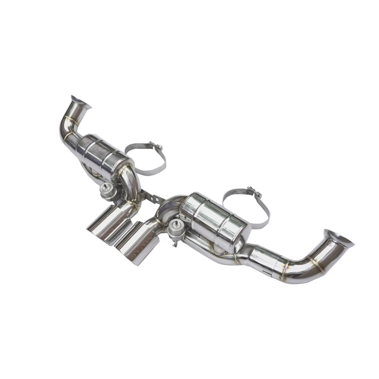 Stainless Steel Racing Performance Valved Exhaust Muffler for  GT3 4.0T 2015 New Condition Car Muffler