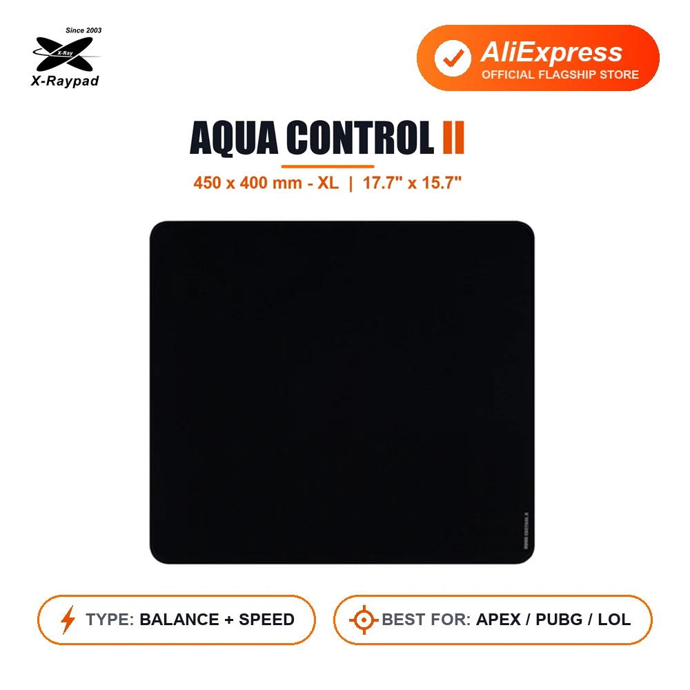 450x400x4mm XL X-Raypad Aqua Control 2 Gaming Mouse Pads Black Or White Version X-Raypad AC2