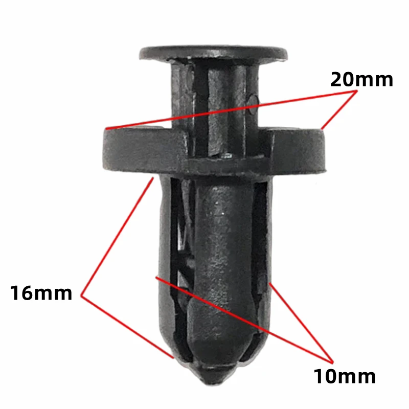 

OEM 20Pcs For 10mm Hole Car Front Fender Clip Plastic Auto Retainer Bumper Rivet Fasteners Clips For Honda XX10