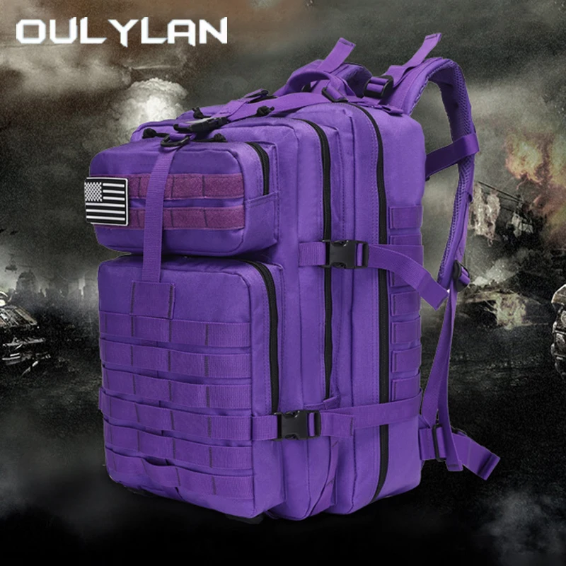 

Oulylan 45L Outdoor Oxford Waterproof Rucksacks Tactical Sports Hiking Camping Backpack Men Large Capacity Trekking Hunting Bag