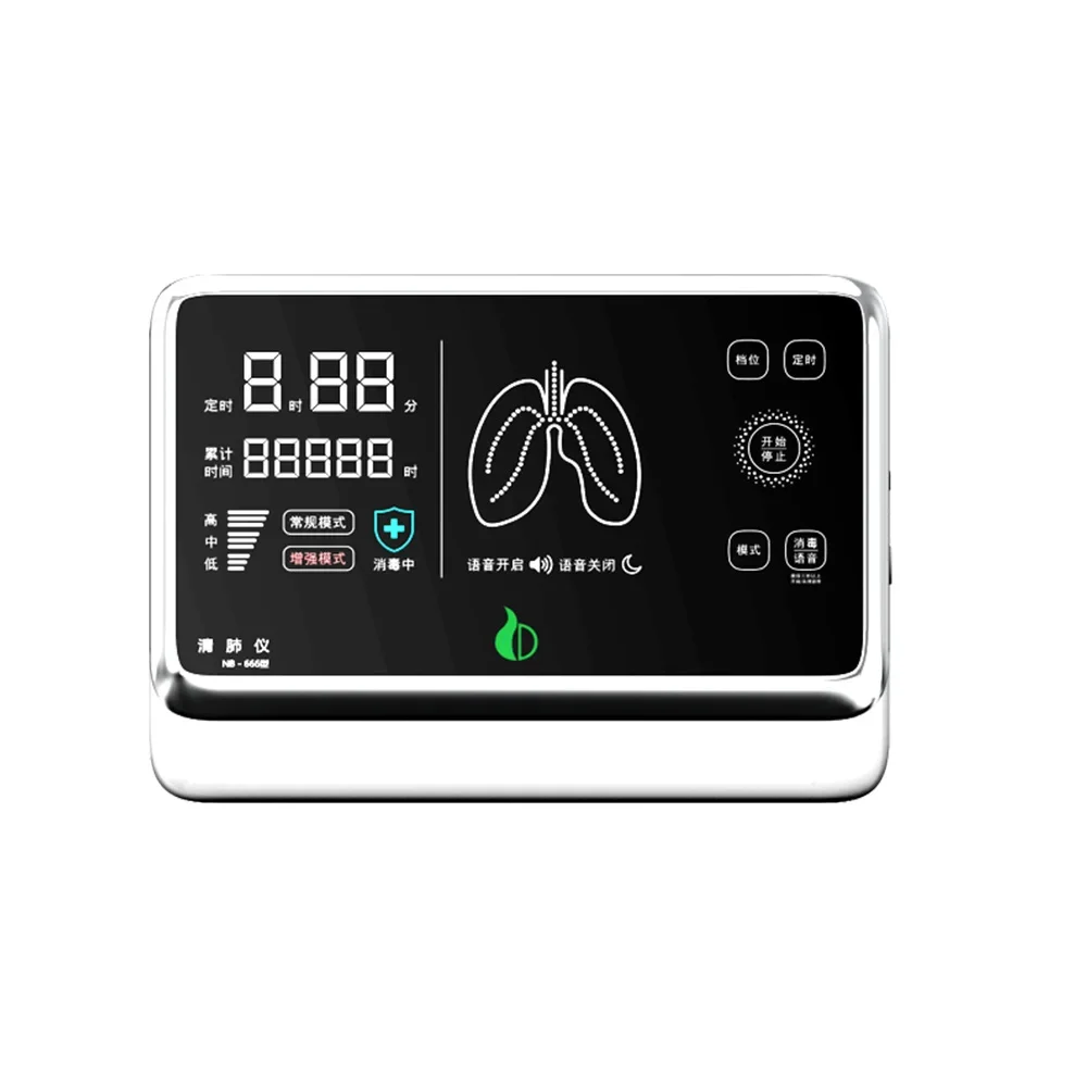 Aparelho de purificação pulmonar de terapia não invasiva para bronquite