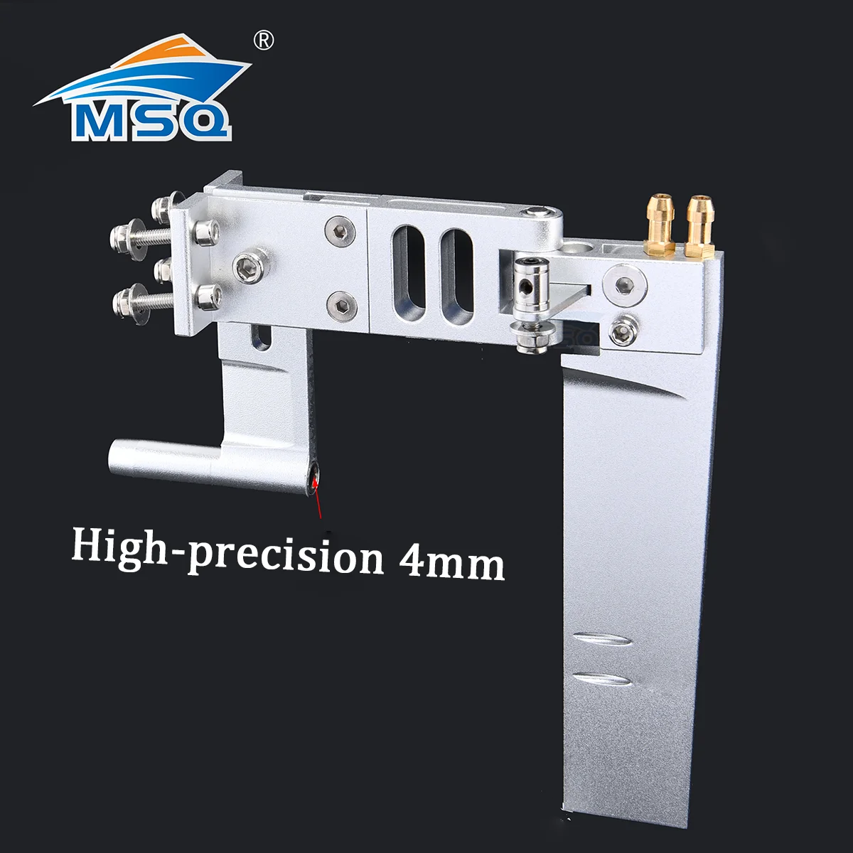 

New upgrade！1PC 4mm CNC Aluminum Alloy Brushless Electric Boat 120x98mm Water Rudder 4mm Strut And Rudder Assembly for RC Boat