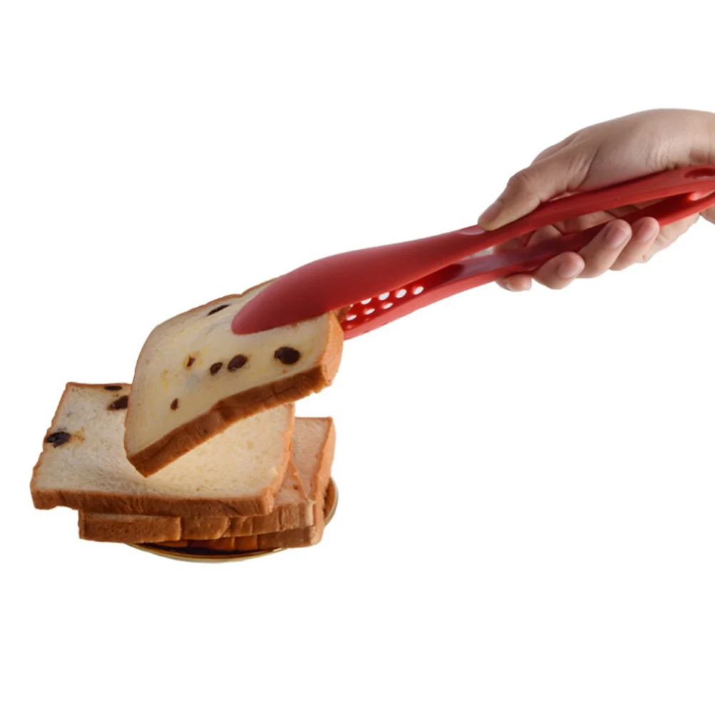 

Bread Clip Nylon Food Serving Tongs 2-In-1 Design Non-Slip Handle For Cake Salad Baking Tools Kitchen Utensils