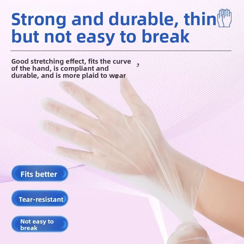 

Durable Thin Disposable Gloves Strong Tear-Resistant Stretching Effect Fit Hand Curve Comfortable Wear Hot-Selling Essentials