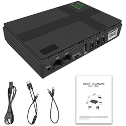 New DC UPS Battery Backup 8800mAh 5V 9V 12V 2A 15V 24V 1A Output Uninterruptible Power Supply 85‑265V UPS Battery Backup