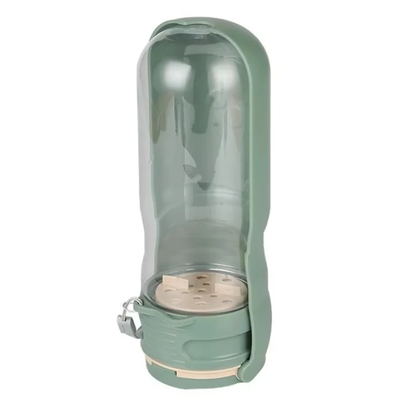 

Портативная миска-кормушка 2-в-1 для домашних животных, складная конструкция для кошек и собак, идеально подходит для путешествий на природе, в комплекте диспенсер для воды-AT64