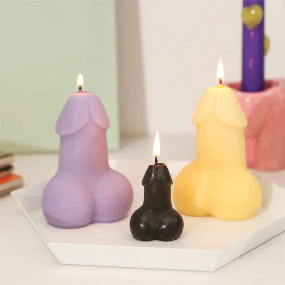 Boowan Nicole Vela Molde de Silicone Forma de Pênis Moldes Para Velas DIY Cera de Baixa Temperatura Fazendo ou Ferramentas de Decoração