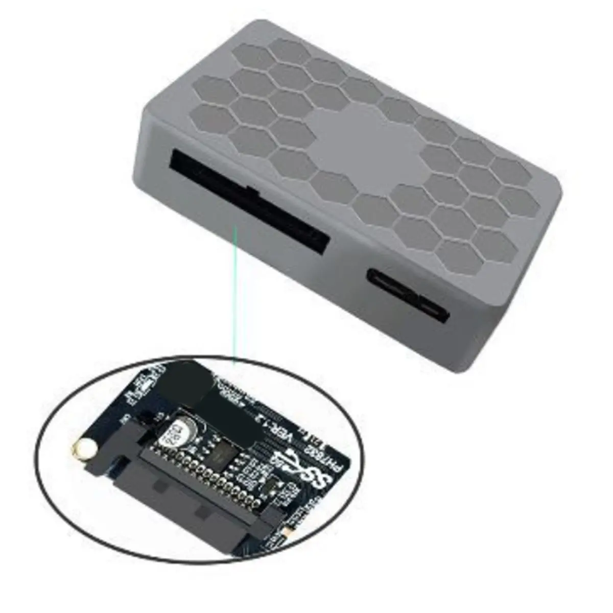 New Electronics USB 3.0 Motherboard with 20-Pin Dual-Port Expansion and Hub Chip Front USB-A and USB-C Ports