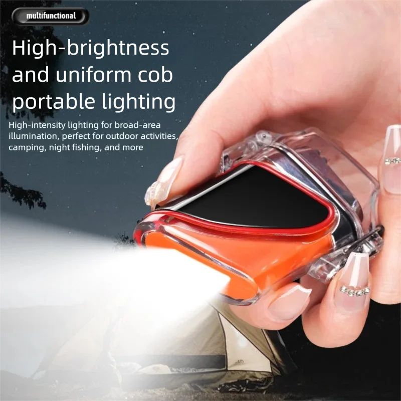 Outdoor waterproof transparent COB lighting igniter creative blade arc pulse windproof charging lighter