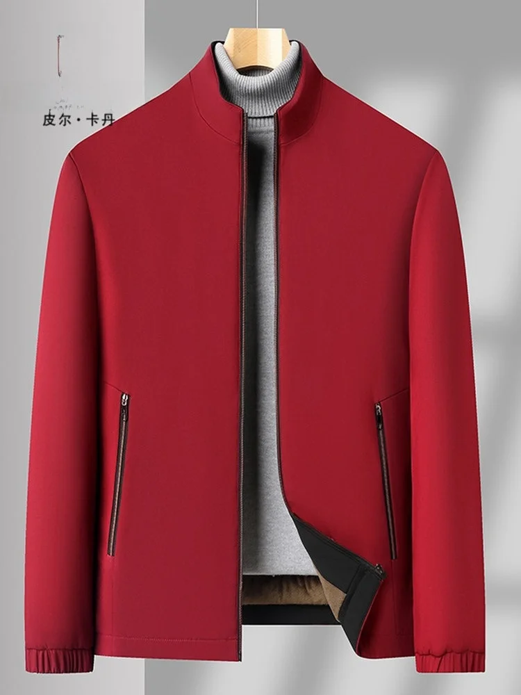 Pierre Cardin Men's Cotton Jaet Coat Detachable Hood Stand Collar Mid-aged And ly Faion Warm Long Sve Busin Ca...