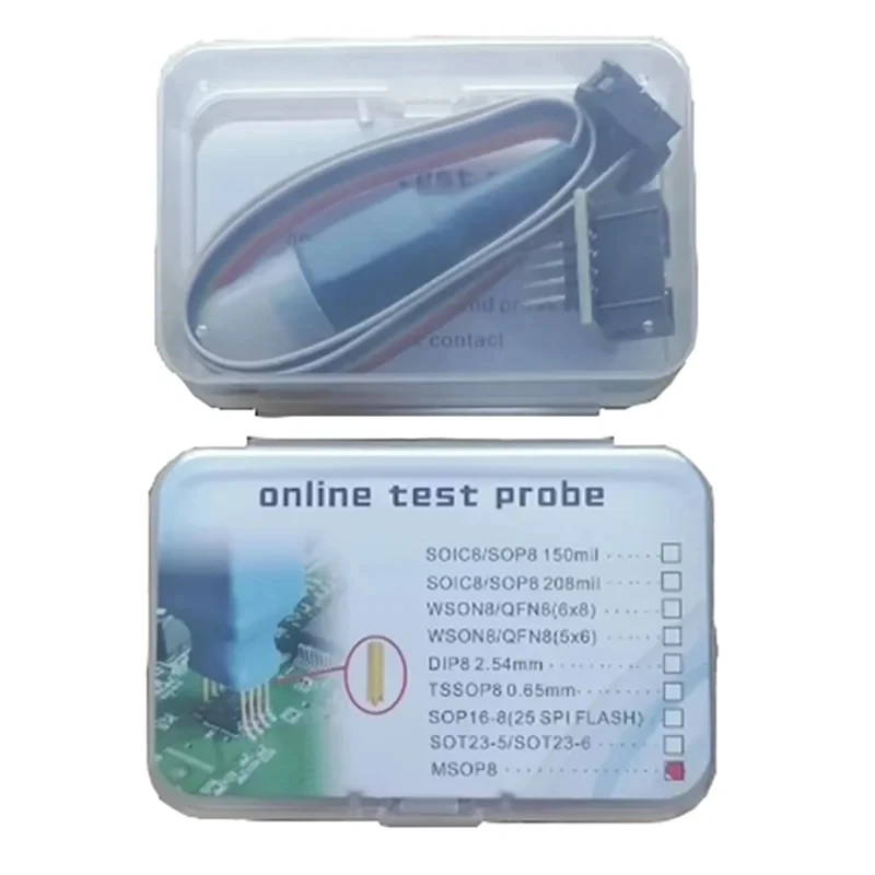 Best Price MSOP8 Microchip Probe TVSP8 Patch Dense Pin Burning Spring Thimble Automotive Car 8 Pin 0.65mm Pitch for Digiprog