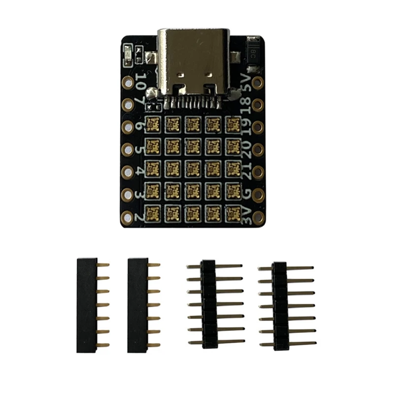 ESP32-C3FH4 RGB Development Board Black Development Board RISC-V Wifi Bluetooth Development Board Compatible With Arduino Python