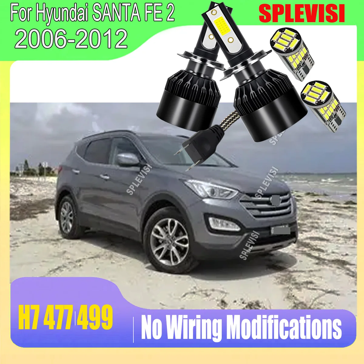 

Получите профессиональное освещение с помощью наших простых в установке светодиодных ламп H7 60W для фар Hyundai SANTA FE 2 2006-2012 годов выпуска.